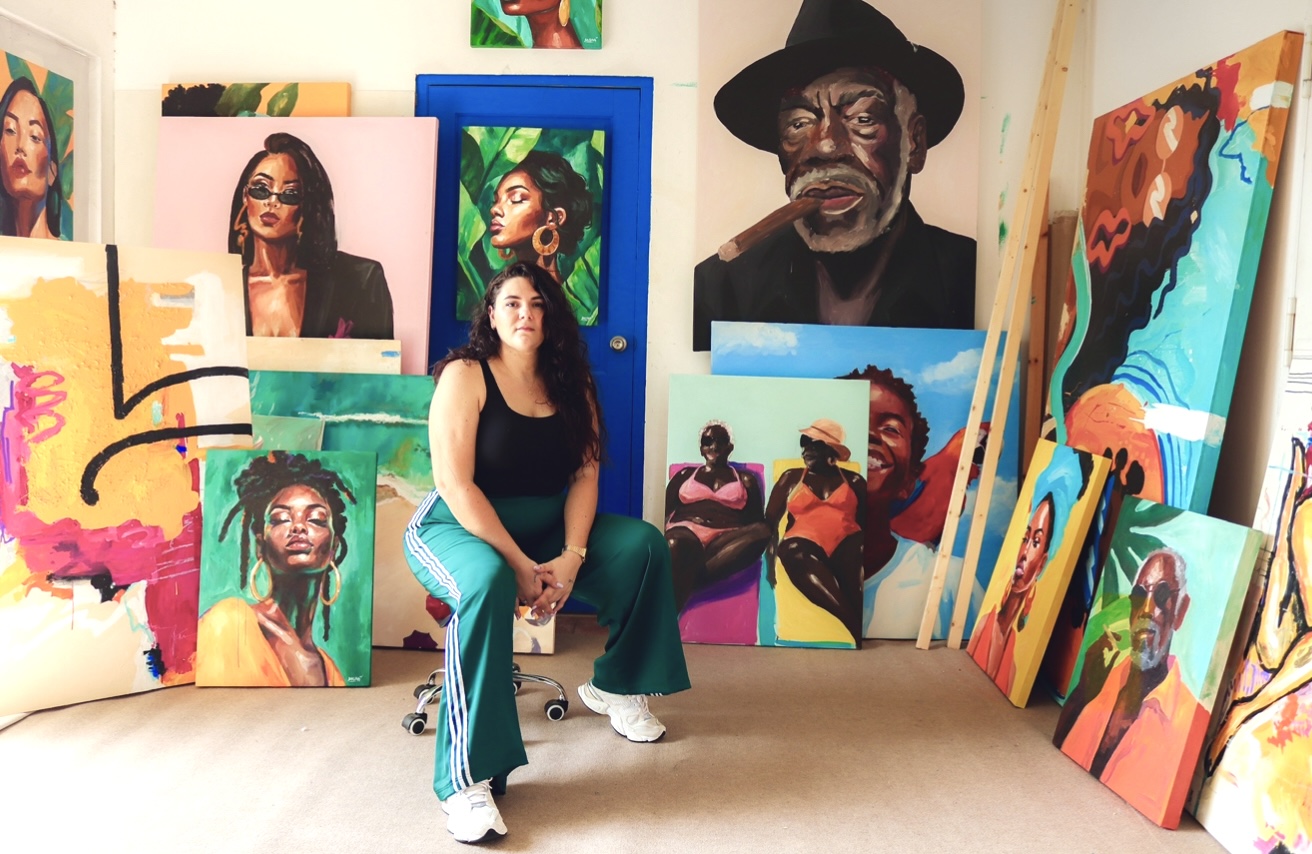 BAGIRA in her studio